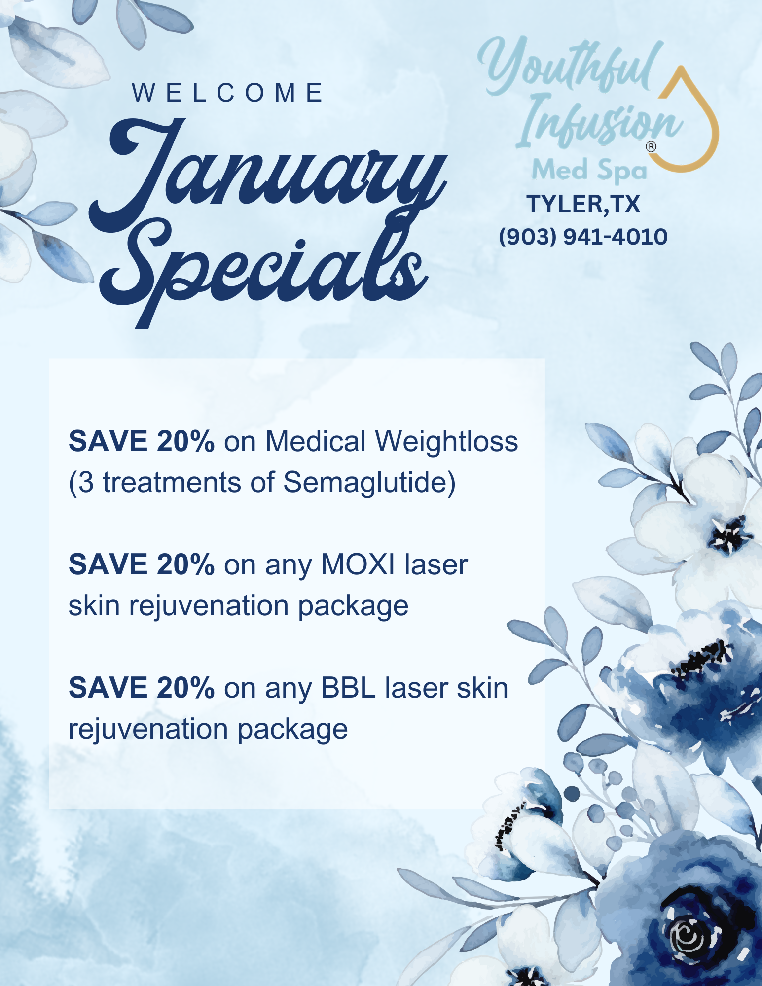 Tyler January Specials