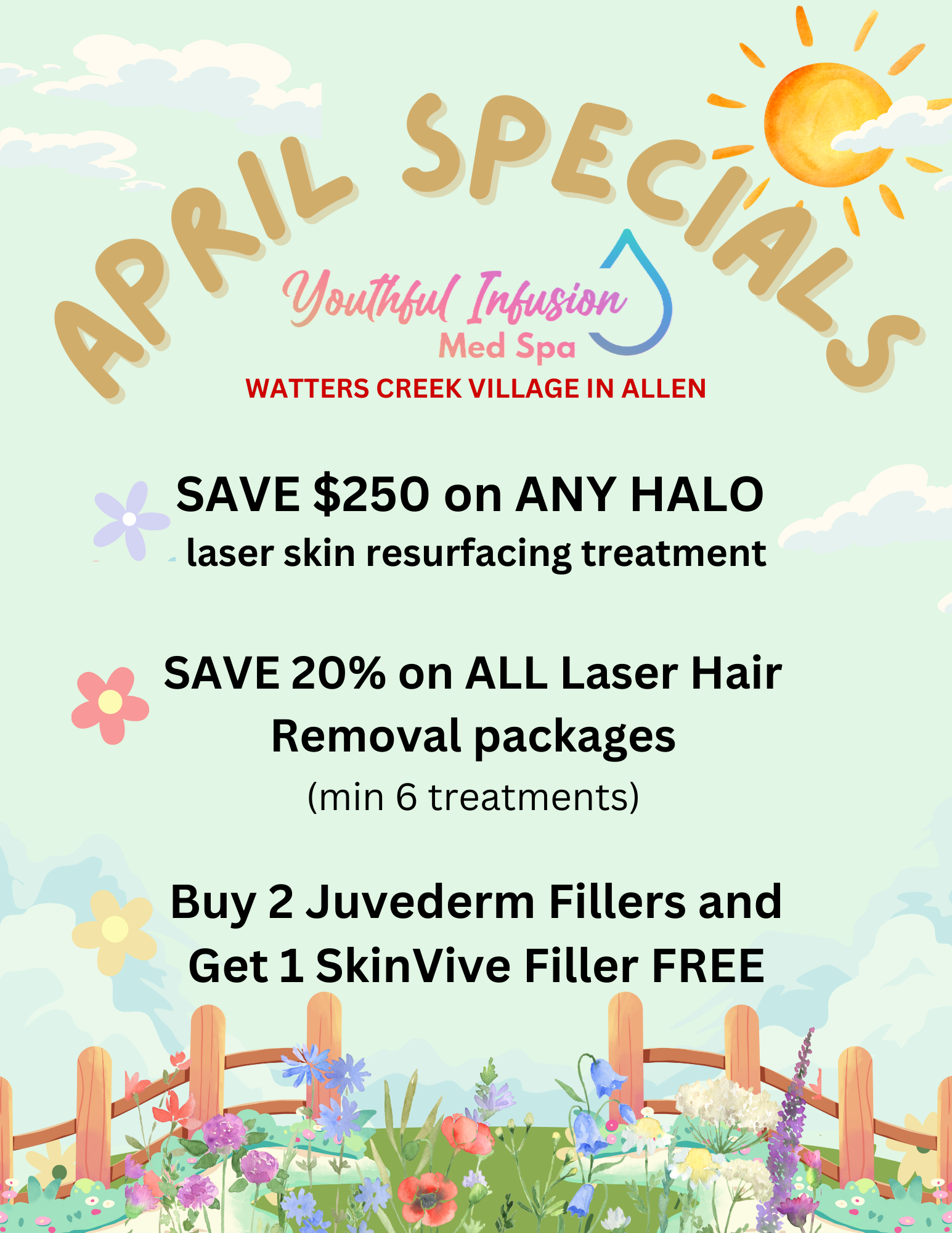 APRIL SPECIALS ALLEN